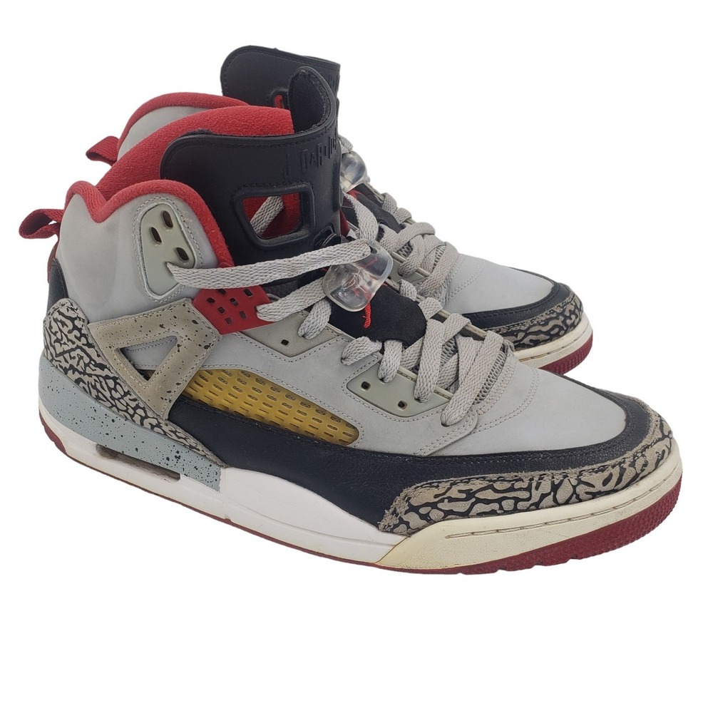 Nike Air Jordan 2014 Spizike Wolf Grey Gym Red Sneakers 315371-003 Mens Size 13